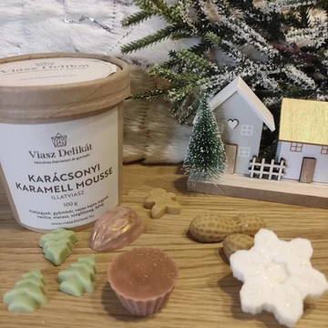 Karácsonyi karamell mousse illatviasz - 100 g