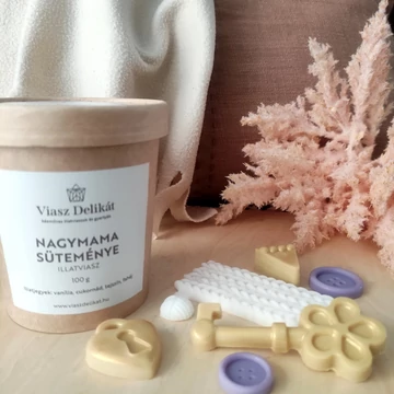 A kép csak illusztráció. A dekorációs elemek nem tartozékai az illatviasznak.