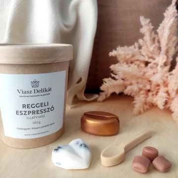 A kép csak illusztráció. A dekorációs elemek nem tartozékai az illatviasznak.