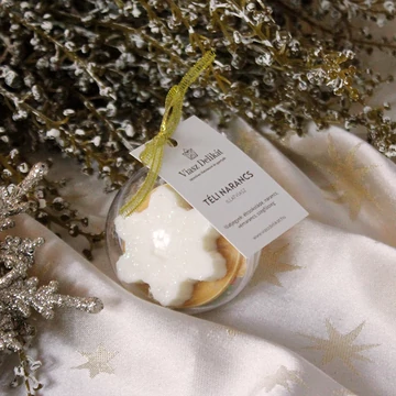 Téli narancs díszgömb - 30 g