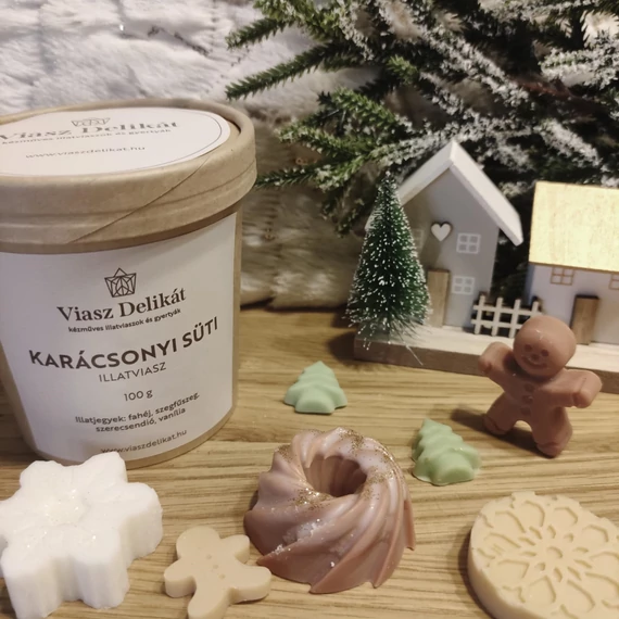 A kép csak illusztráció. A dekorációs elemek nem tartozékai az illatviasznak.